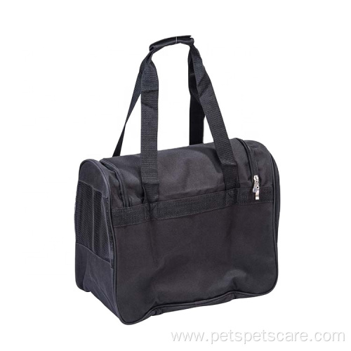 Black Pet Carrier Supplies Bag Travel Bag